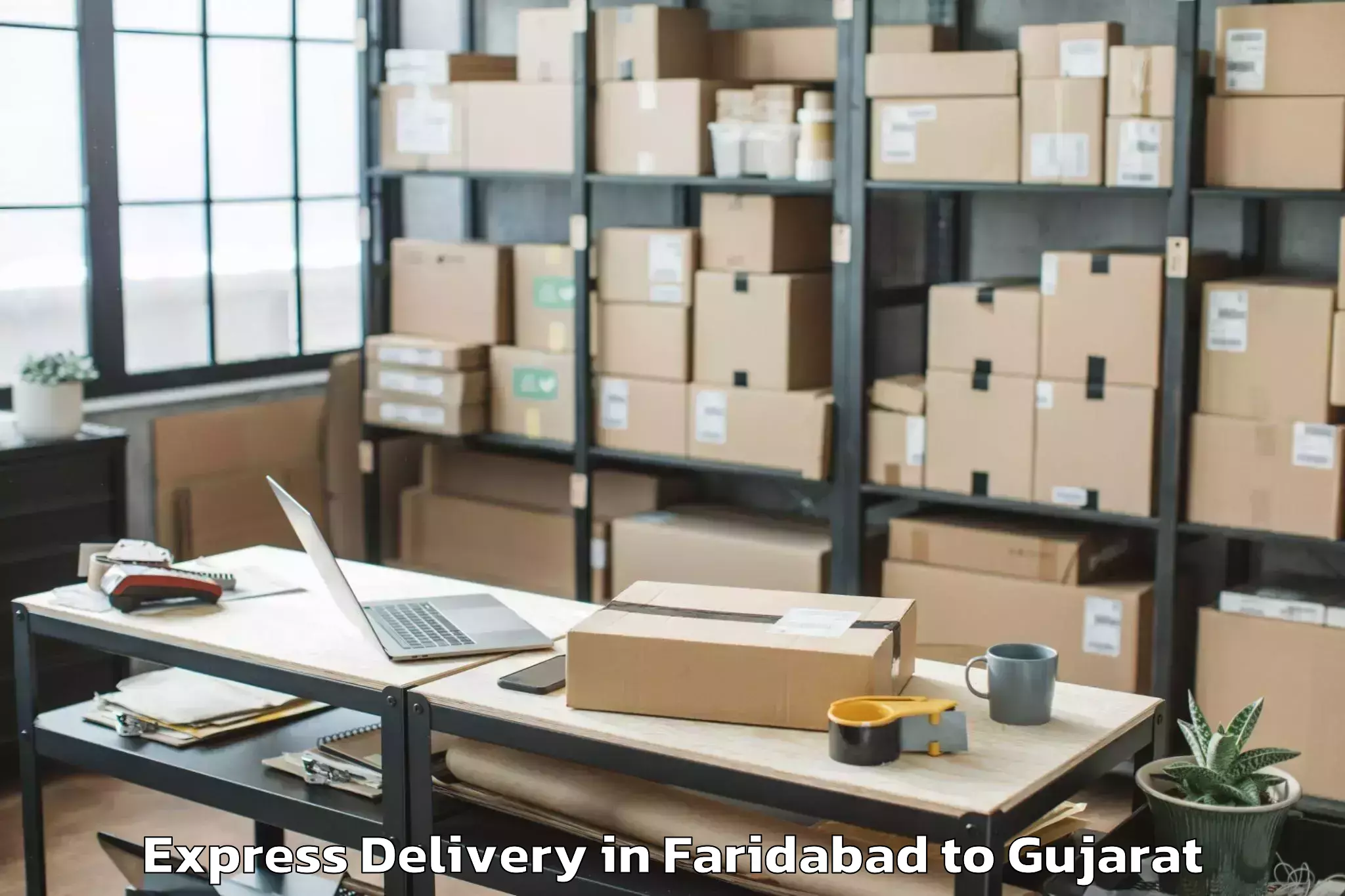 Faridabad to Nadiad Express Delivery Booking